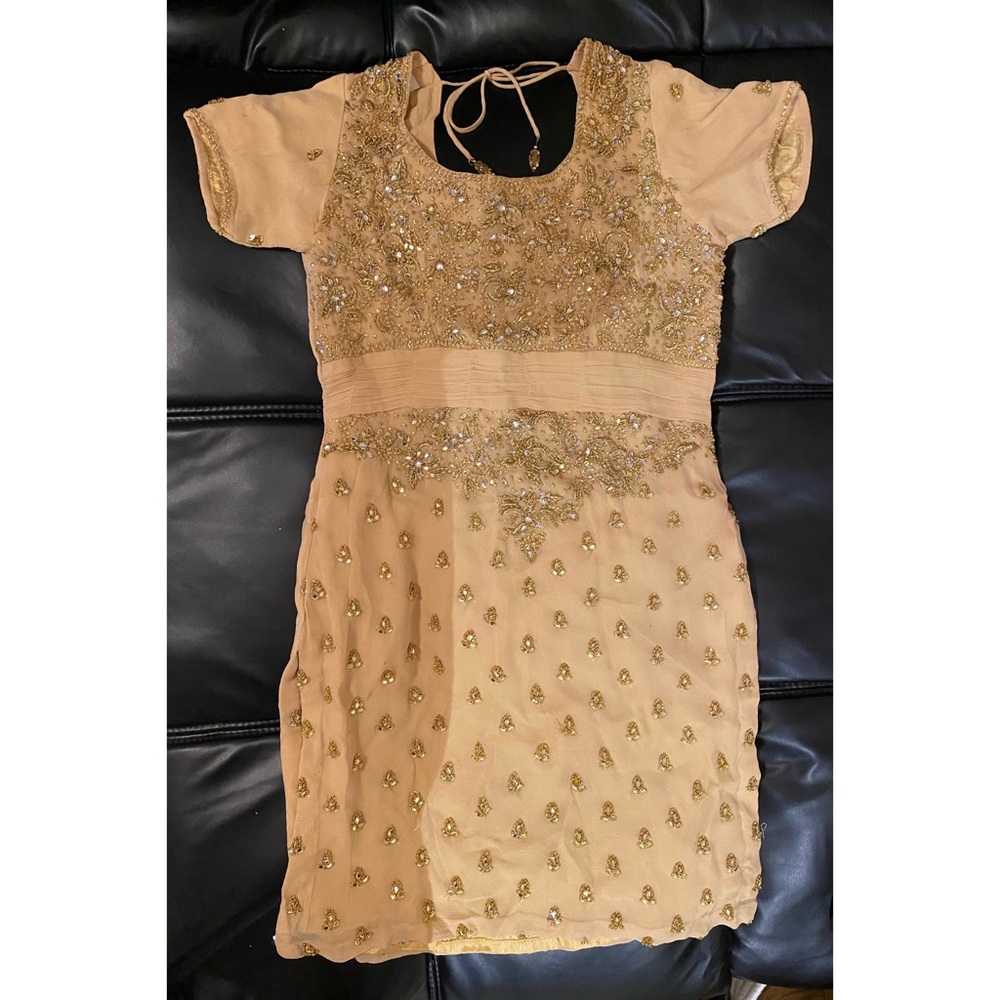 Golden Yellow Salwar Kameez / Indian Suit